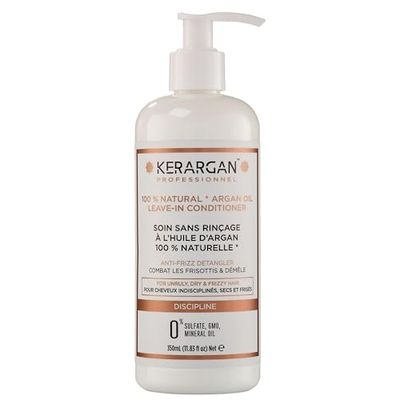 Kerargan - Leave-in care with Argan oil to nourish and restore shine to your curls - For curly hair - Sulfate, paraben and silicone free - 350 ml