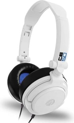 STEALTH Casque de Jeu stéréo C6-50 - Blanc/Bleu, Compatible avec Xbox One, Series S/X, PS4/5, Switch, PC, Mobile et Tablette, Pliable avec de puissants Haut-parleurs de 40mm, Prise 3.5mm
