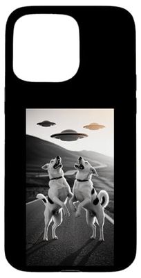Dogs Loving UFO Alien Funny Merch ExtraTerrestrial Pet Furry Case for iPhone 15 Pro Max