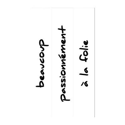 PLAGE 197034 Trapsticker, Beaucoup, zwart, 19 x 100 cm