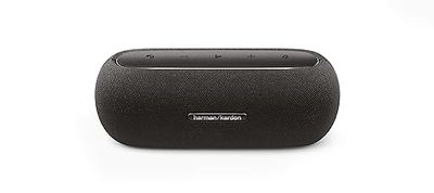 Harman Kardon Luna, Enceinte portable Bluetooth, autonomie de 12 h, étanche à l'eau et à la poussière IP67, son et basses puissantes, Noir