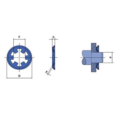 Reely Klemschijf geschikt voor asdiameter: 2,5 mm 20 st.