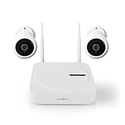 NEDIS SmartLife bezprzewodowy system kamer – 2 x kamera – Full HD 1080p – IP65 – widoczność w nocy – biały