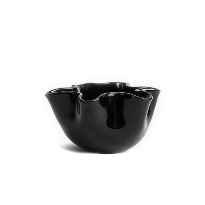 ByOn 5287901502 Cara - Cuenco (cristal, tamaño pequeño), color negro
