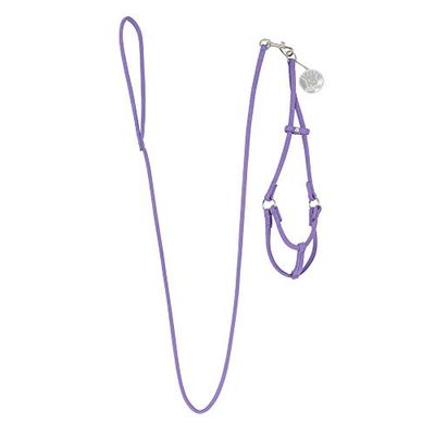 Hip Doggie HD-6SISPR-S Micro-Suede Step-in Harness W/Detachable Leash, S, Viola