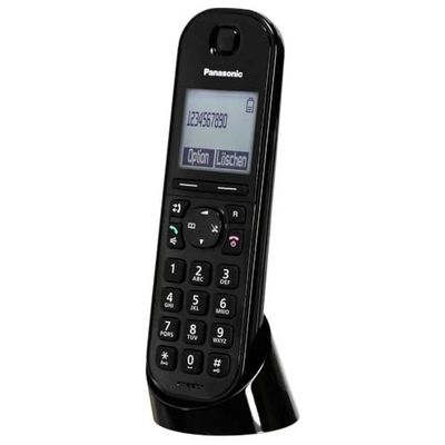 Panasonic KX-TGQ200GB DECT IP-telefoon (draadloos, CAT-iq 2.0 compatibel, handsfree-modus, oproepervergrendeling, Eco-Plus, digitale telefoon) zwart