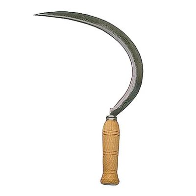 Bellota 2550-00 N - Foz dentada para ervas daninhas com lâmina de aço endurecido e cabo de madeira, ferramenta agrícola profissional, 1 peça