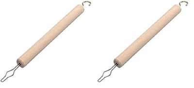 Homecraft Button Hook and Zip Puller, Helps Eliminate Frustrating Dressing Tasks, Two Products in one, Assistive Dressing Tool, (Eligible for VAT Relief in The UK) (Pack of 2)