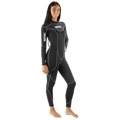 SEAC Sense Long Lady Eendelig wetsuit zonder capuchon voor snorkelen en onderwater, 3 mm neopreen