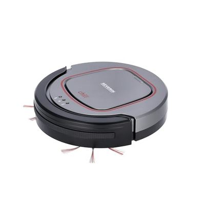 SEVERIN Chill RB 7025 Robot aspirapolvere automatico autonomia 90 minuti, Aspirapolvere robot per pavimenti con sensore scalini, Robot aspirapolvere per tappeti, grigio/nero/rosso