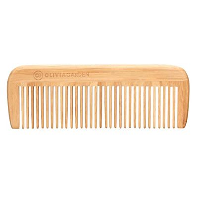 Olivia Garden Bamboo Touch Comb – Eco-conscious Bamboo Hair Comb Full Length - for Thick Hair