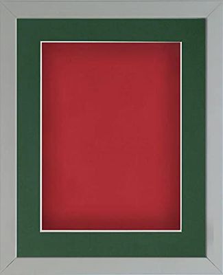Frame Company Radcliffe Grey A3 with Red BB and Bottle Green Mount for A4
