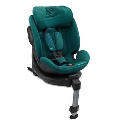 Kinderkraft XRIDER2 Autostoel 0-21 kg, I-SIZE 40-150 cm, autostoel 360 draaibaar, met Isofix basis, kantelbare ligpositie, FWF, RWF, helling, groen