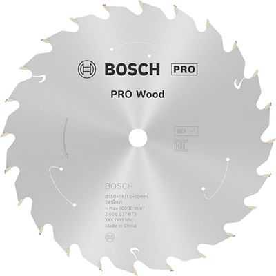 Bosch Professional 1x Lame de scie circulaire Standard for Wood (bois, 150 x 10 x 1,6 mm, 24 dents, accessoire de scie circulaire sans fil)