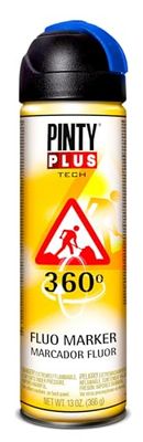 Tinta em spray PINTYPLUS TECH 650 marcador 360º azul T118