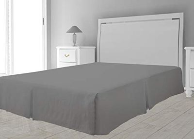 Intemporel Capa de estrado de microfibra, cinzento, 90 x 190 cm