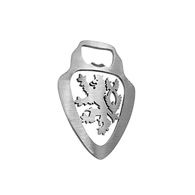 Avisa Stainless steel bottle opener - 'Czech Republic Emblem' (silver)