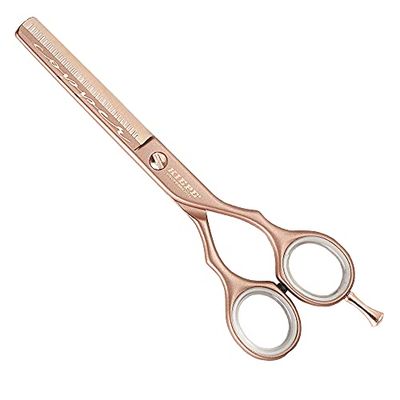 Forbici professionali per sfoltire i capelli Luxury Copper mezza lama 5.5″ – Kiepe. 100% Made in Italy