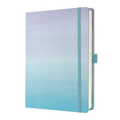 SIGEL JB100 Jolie Notebook, Gradient Sky, Dotted (dot Grid), 120 GSM, 17 x 22 cm, hardcover, 200 Pages, Blue, Violet