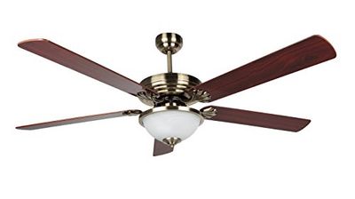 Orbegozo CP 80142 Ventoinha de teto com comando remoto, 5 pás reversíveis, 142 cm de diâmetro, potência 70 W, luz, 3 velocidades
