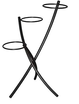 Louis Moulin bloempot, 3 potten, gehamerd, 45 x 46 x 77,5 cm, grijs