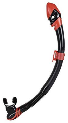 SEAC Vortex Dry Snorkel - Black/Red Metal, None