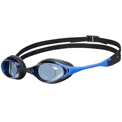 arena Cobra Original Swipe Occhialini Nuoto da Gara Unisex Adulto, Occhialini Piscina con Lenti Anti-Appannamento Protezione UV, 4 Ponti Nasali Intercambiabili
