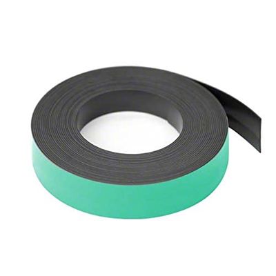 First4magnets grön 19 mm bred x 0,76 mm tjock magnetisk nätlinje Tape (5 m längd), metall, silver, 25 x 10 x 3 cm