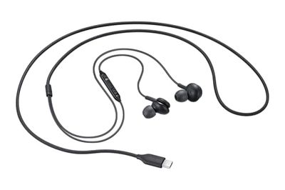 Samsung écouteurs Tuned by AKG Noir – USB Type-C, Double Haut-parleurs, expérience sonore sans Distorsion, Design Confortable