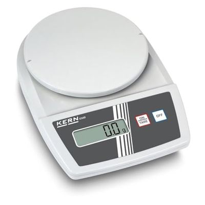 KERN Báscula de laboratorio para principiantes con enormes pesajes, gris, precisión de hasta 0,1 g, rango de pesaje de 500 g