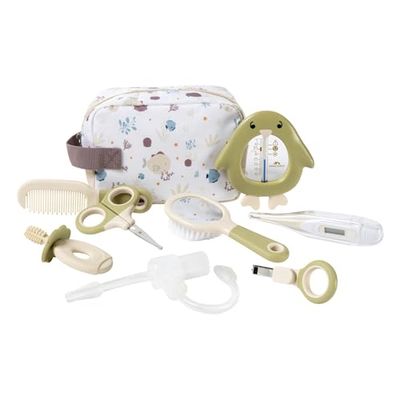 Bebeconfort Trousse de toilette bébé Essential Care, kit de soins pour bébé dès la naissance, idéal pour voyager, trousse incluse, Under the Sea