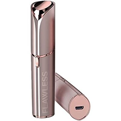 Finishing Touch Flawless Face, Eliminateur De Duvet Visage Rechargeable, Nouvelle Génération, Doux Et Sans Danger, Blush, 2 Têtes De Remplacement