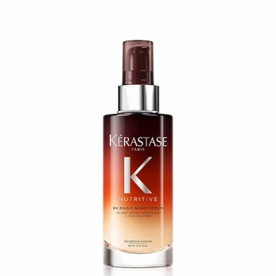KÉRASTASE Nutritive - Sérum de Nuit 8H - Sans Rinçage - Sérum Capillaire Nutrition - Renforce - Hydrate & Facilite Le Coiffage - Niacinamide - Cheveux Secs - Longueurs & Pointes - 90 ml