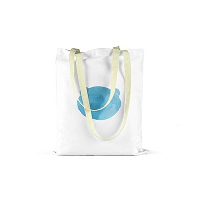 Bonamaison Printed Tote Bag, Reusable Grocery Bag, Shopping Bag, Machine Washable, Foldable, Canvas Cloth Bag with Handles, Size: 34x40 Cm