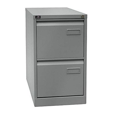 BISLEY Light Light H61101 – Armario, einbahnig, DIN A4, 2 cajones, 355 HR de Plata, 62.2 X 41.3 x 71.099999999999994 cm