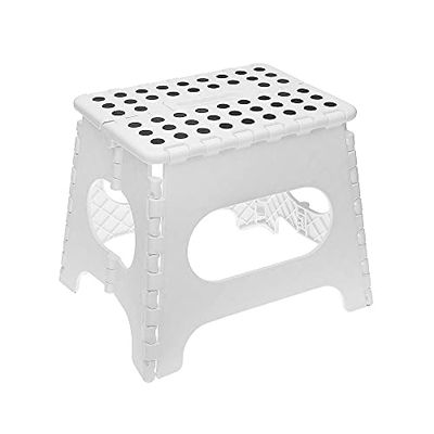 Taburete Step Blanco Plegable (22 x 27 x 29 cm)