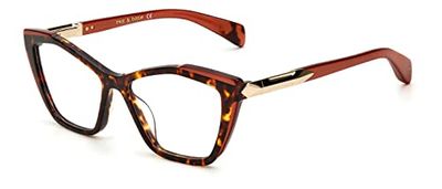 rag & bone Dam Rnb3038/G solglasögon, brun Havana orange, 52, Brun Havana orange