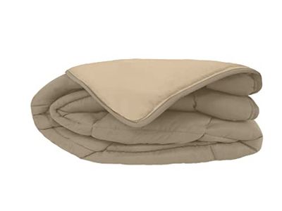 POYET MOTTE CALGARY Dekbedovertrek Polyester Taupe/Linnen