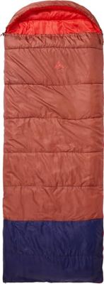 McKinley Camp Comfort II 5, Sacco a Pelo Unisex Adulto, Red Rust/Navy Dark, 225 x 80 cm
