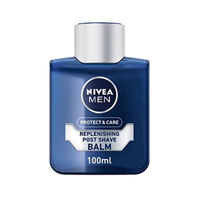 NIVEA MEN Protect & Care Replenishing Post Shave Balm (100ml), Aftershave Balm For Men, Soothing Post Shave Balm, NIVEA After Shave Balm Aloe Vera & Pro-Vitamin B5