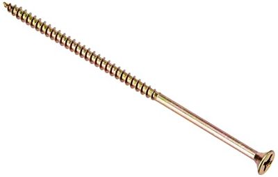 Forgefix MPS5120Y Parafuso multiusos compatível com Pozi CSK ST ZYP 5,0 x 120 mm, caixa de 100, preto, 5 x 120 mm
