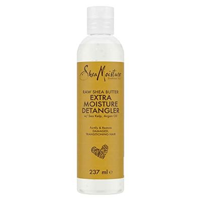 Shea Moisture Raw Shea Butter Extra Moisture Detangler silicone and sulphate free hair detangler for damaged, transitioning hair 237 ml