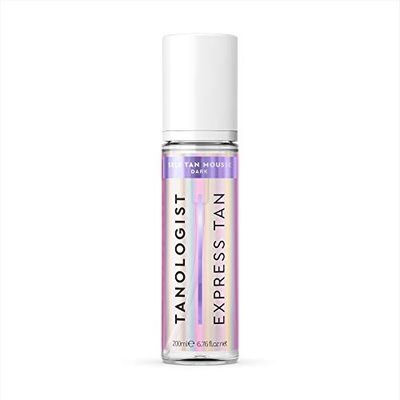 Tanologist Mousse Autobronceadora Oscura (200 ml) Espuma autobronceadora transparente para pieles sensibles Ingredientes limpios dermatológicamente reconocidos y veganos