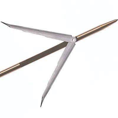SALVIMAR Air tahitiana Ø7mm Doppia Aletta, Asta per Pneumatico Unisex Adulto, Brunito, 1120 mm