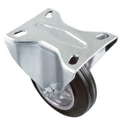Amig - Set 4 Ruote Fisse | Ø 80 mm | Ruote per Spostare Mobili o Elettrodomestici | Peso Massimo 70 Kg | Per Spostare Mobili Pesanti | Cuscinetti a Rulli | Nucleo Metallico | Gomma Nera