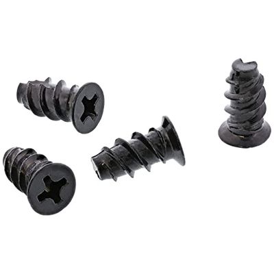 InLine 18436 Viti per il Fissaggio delle Ventole, Nero