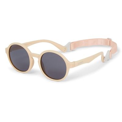 Dooky Unisex Baby Sunglasses, Unbreakable, Scratch Resistant, Shatterproof Lens, Adjustable and Removable Strap, UV-A and B Protection, Comes with Luxurious Storage Case, 6-36 Months, Fiji, Cappucino