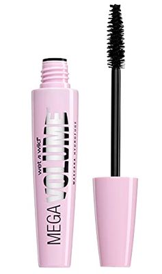 Wet n Wild Mega Volume Mascara, Volymgivande och Fyllig Mascara med en Spiralfiberborste och Snabbverkande Formula för Maximal Volymeffekt, Berikad med Vitamin E, i Nyansen Very Black