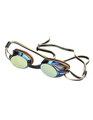 Beco - Occhiali da competizione Boston Mirror unisex da adulto, oro, taglia unica