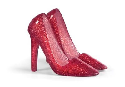 Fred & Friends Fred Pumped Up Glitter Phone Stand, Rubino